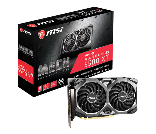 MSI Radeon RX 5500 XT MECH OC 8GB GDDR6 - 540910 - zdjęcie